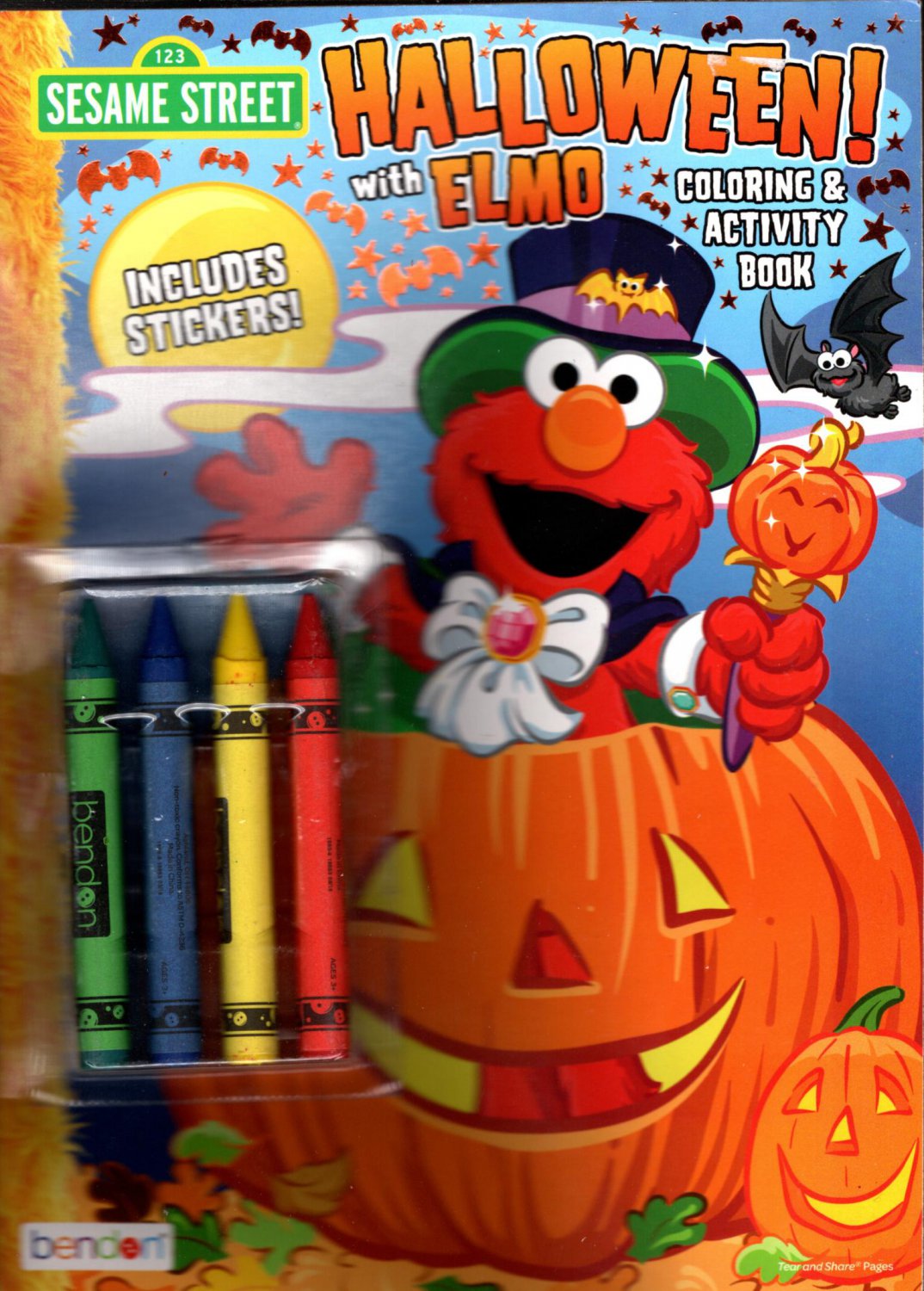 Sesame Street - Halloween with Elmo - Coloring &amp; Activity Book with ...