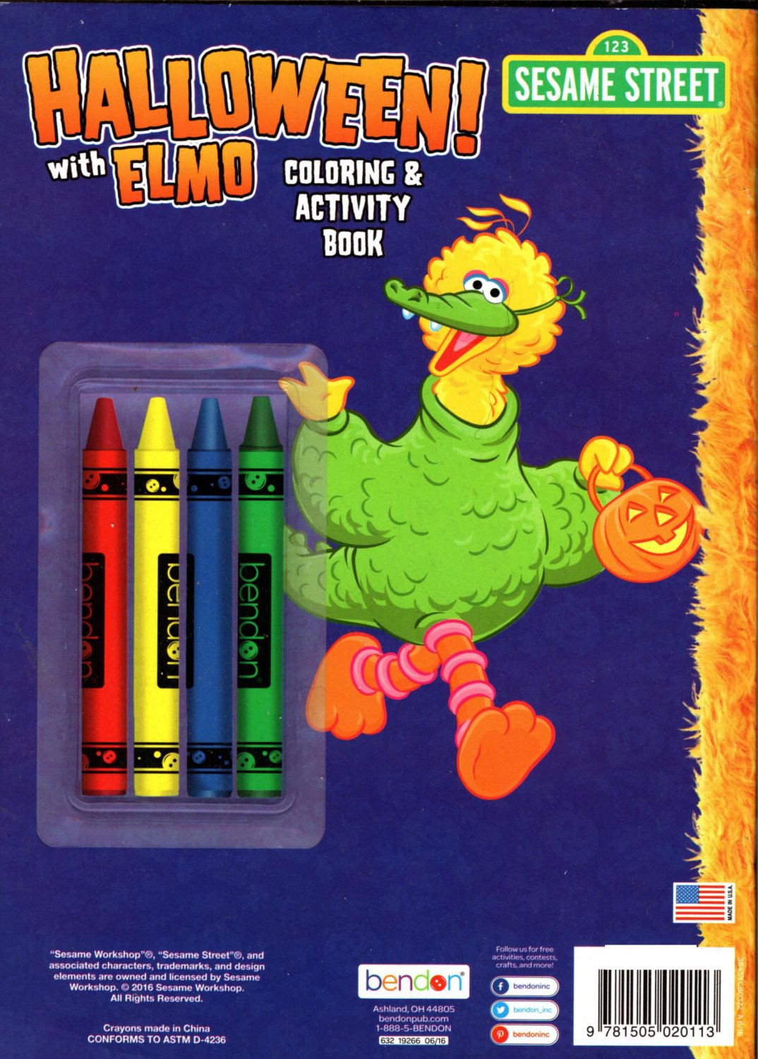 Sesame Street Halloween with Elmo Coloring & Activity Book with