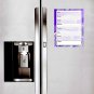 Magnetic Dry Erase Calendar - White Board Planner for Refrigerator / School Lockers - Fractal 3/02