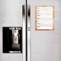Magnetic Dry Erase Calendar - White Board Planner for Refrigerator / School Lockers - Fractal 3/04
