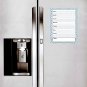 Magnetic Dry Erase Calendar - White Board Planner for Refrigerator / School Lockers - 3/05