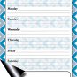 Magnetic Dry Erase Calendar - White Board Planner for Refrigerator / School Lockers - Geometric 3/06