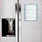 Magnetic Dry Erase Calendar - White Board Planner for Refrigerator / School Lockers - Geometric 3/06