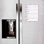 Magnetic Dry Erase Calendar - White Board Planner for Refrigerator / School Lockers - Fractal 3/08
