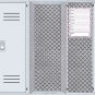 Magnetic Dry Erase Calendar - White Board Planner for Refrigerator / School Lockers - Fractal 3/08