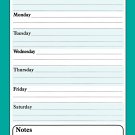 Magnetic Dry Erase Calendar - White Board Planner for Refrigerator - Aquamarine 3/014