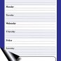 Magnetic Dry Erase Calendar - White Board Planner for Refrigerator / School Lockers - 3/015