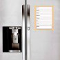 Magnetic Dry Erase Calendar - White Board Planner for Refrigerator / School Lockers - Orange 3/016