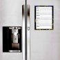 Magnetic Dry Erase Calendar - White Board Planner for Refrigerator / School Lockers - Fractal 3/017