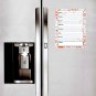 Magnetic Dry Erase Calendar - White Board Planner for Refrigerator / School Lockers - Fractal 3/018