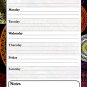 Magnetic Dry Erase Calendar - White Board Planner for Refrigerator - Fractal 3/020