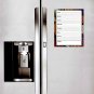 Magnetic Dry Erase Calendar - White Board Planner for Refrigerator - Fractal 3/020