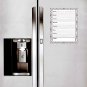 Magnetic Dry Erase Calendar - White Board Planner for Refrigerator - Damask 3/022