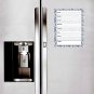 Magnetic Dry Erase Calendar - White Board Planner for Refrigerator - Paisley 3/025