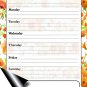 Magnetic Dry Erase Calendar - White Board Planner for Refrigerator - Flowers 3/029