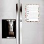 Magnetic Dry Erase Calendar - White Board Planner for Refrigerator - Flowers 3/030