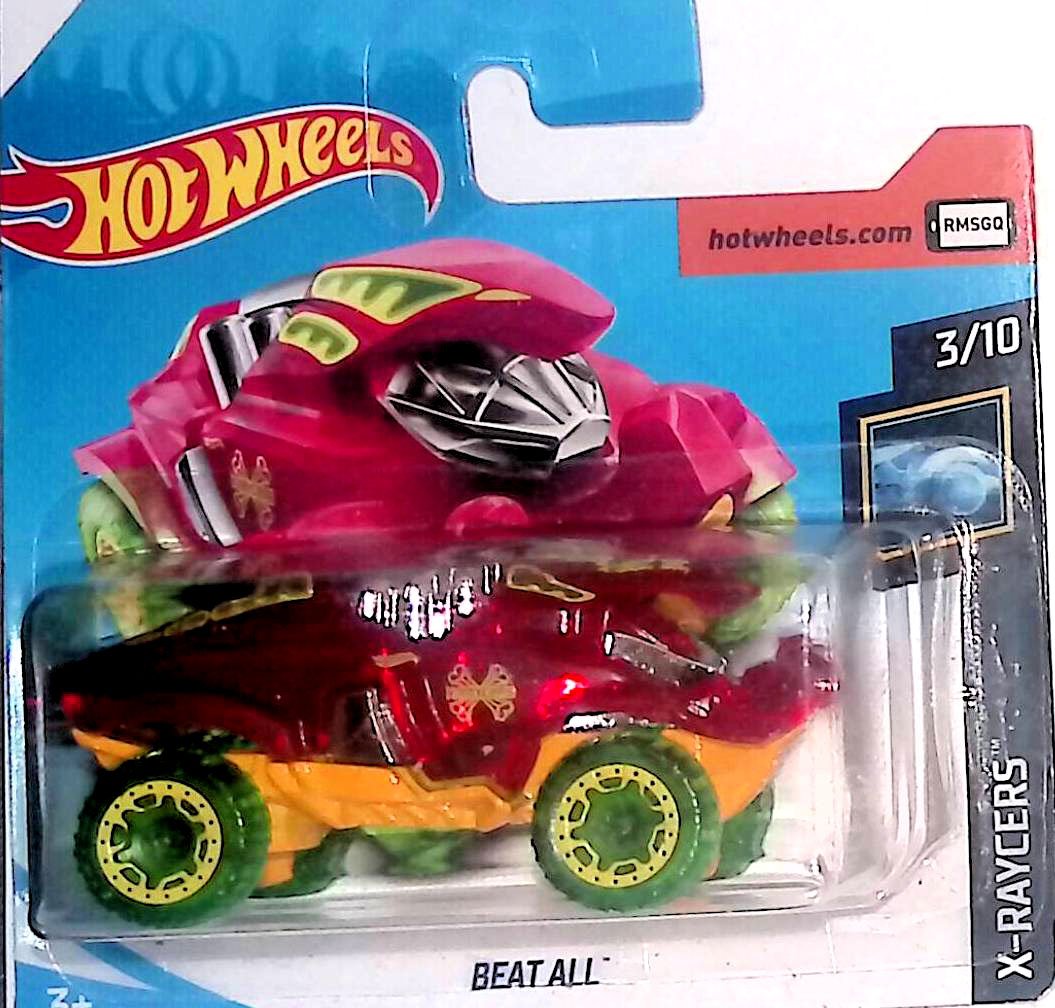Hot Wheels 2020 X-Raycers # 3/10 BEAT ALL Red (Short Card)