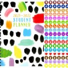 2021 - 2022 Student Academic Planner Calendar - (Spiral Bound) + 100 Reminder Stickers v3