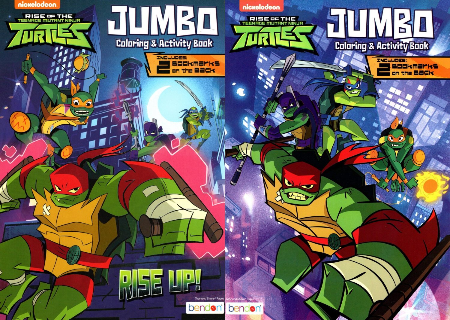 Nickelodeon Teenage Mutant Ninja Turtles - Jumbo Coloring & Activity Book (Set of 2 Books)