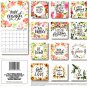 2022 12 Month Wall Calendar - Enjoy the Little Things - with 100 Reminder Stickers