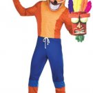 Party City Crash Bandicoot Costume for Adults, Size Extra-Small