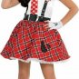 Disney MINNIE MOUSE NERD Medium Costume Dress Glasses Gloves Headband Pin