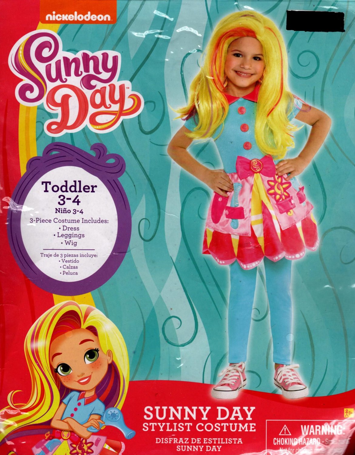 Nickelodeon Sunny Day stylist costume Toddler 3-4