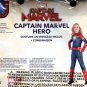 Girls Captain Marvel Superhero Costume Lights Up Child- Large