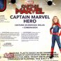 Girls Captain Marvel Superhero Costume Small Up Child