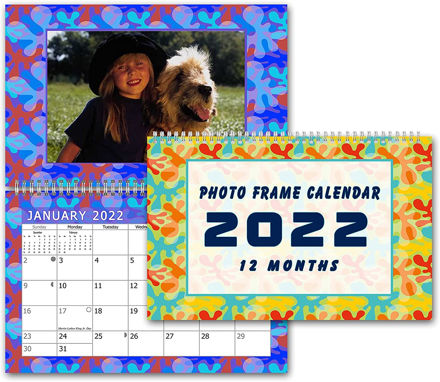2022 Photo Frame Wall Spiral-bound Calendar - (Edition #003)