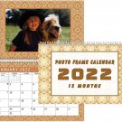 2022 Photo Frame Wall Spiral-bound Calendar - (Edition #09)