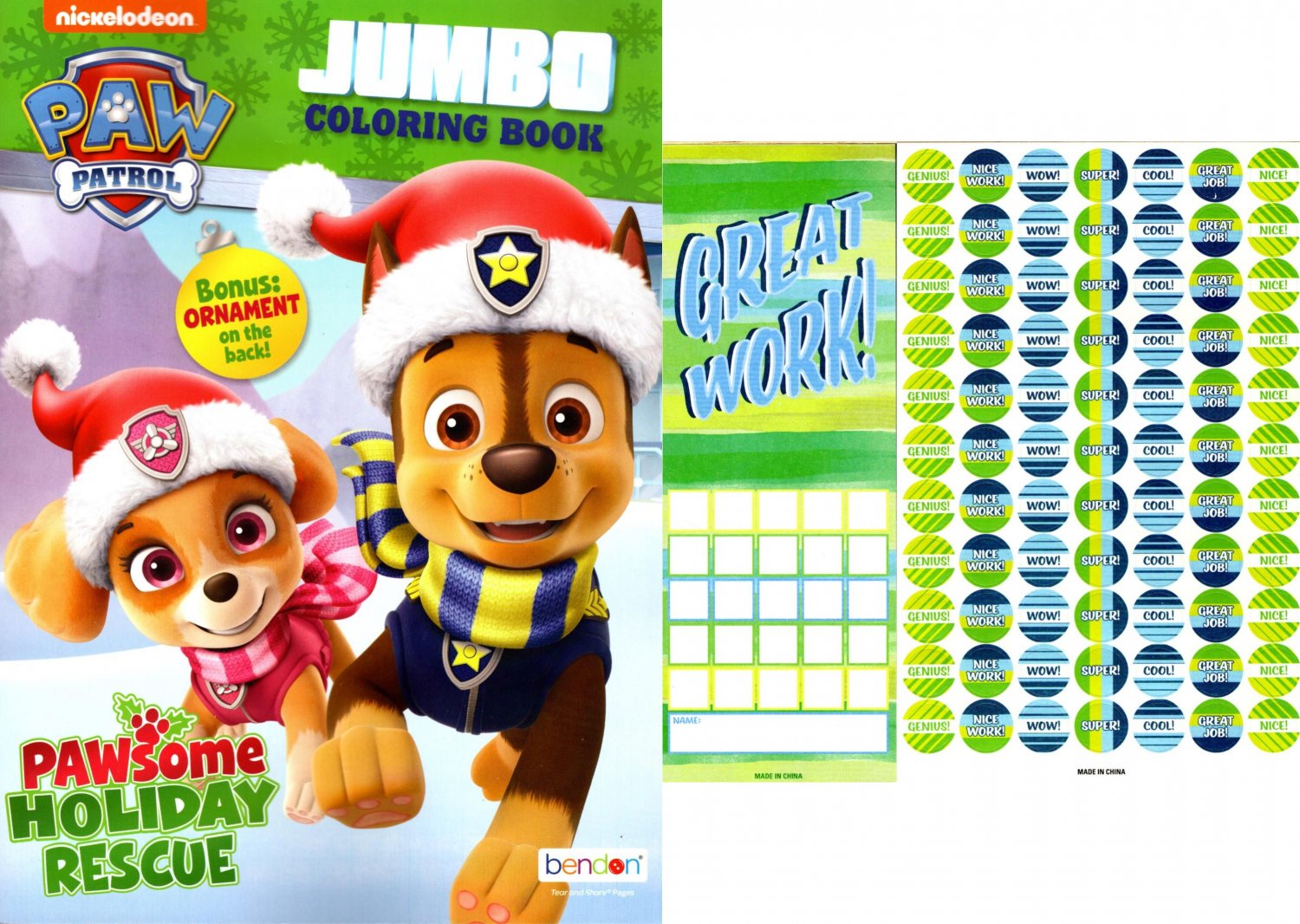 Paw Patrol - Jumbo Coloring & Activity Book - Paw-some Holiday Rescue + Award Stickers and Charts
