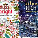 Christmas Holiday Coloring and Activity Books for Adults - Silent Night & Merry-Bright