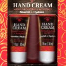 Vanilla Sugar + Almond Nourish + Hydrate Hand Cream 2 Pack Set Moisturize 2 x 1fl oz. (30ml)