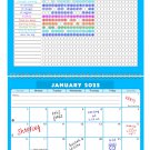 2022 Monthly Desktop/Wall Calendar/Planner - Habit Tracker - (Edition #07)