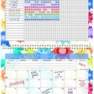 2022 Monthly Desktop/Wall Calendar/Planner - Habit Tracker - (Edition #01)