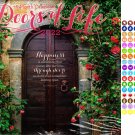2022 16 Month Wall Calendar Inspiration Linen Paper Texture - Doors of Life - with 100 Stickers