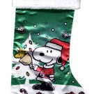 Peanuts - 18" Full Printed Satin Christmas Stocking with Plush Cuff