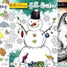 Christmas Holiday - Hello Winter, Winter Wonderland, Color the Seasons - Coloring Books for Adults