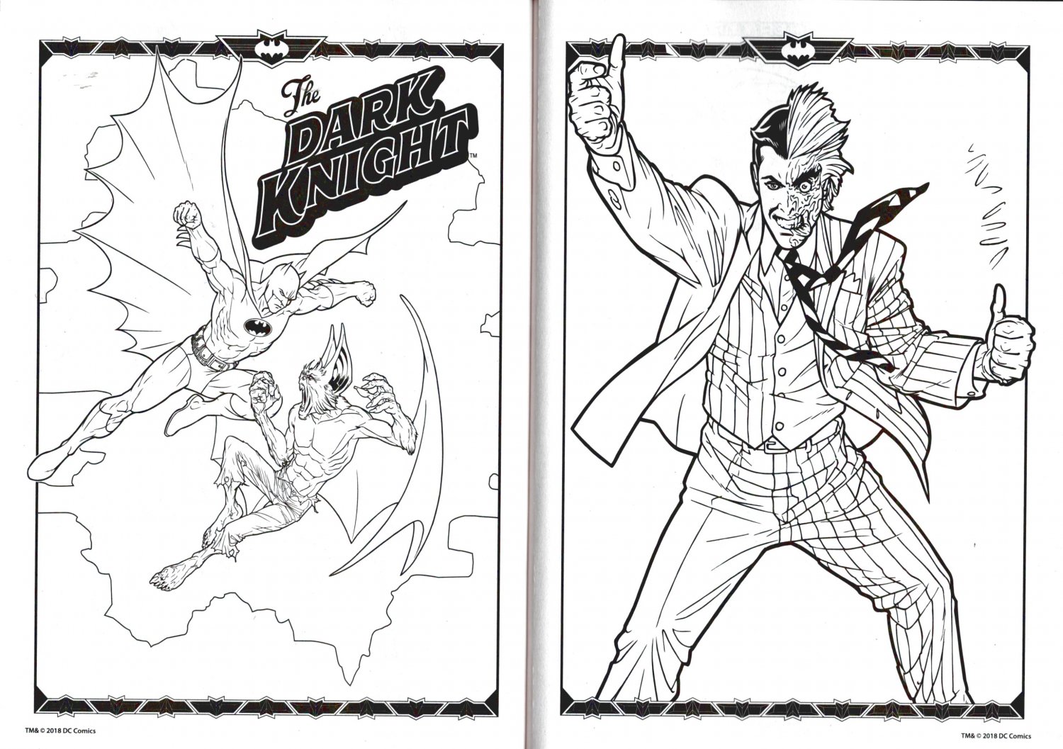 Jumbo Coloring & Activity Book Includes Bookmarks on back cover. Batman