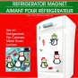 Christmas Holiday Decorative Fridge Magnet Set for Refrigerator, Locker, File Cabinet v3-v4