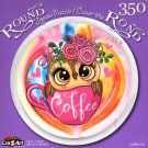 Coffee Owl - 350 Round Piece Jigsaw Puzzle