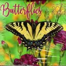 2022 16 Month Wall Calendar Linen Paper Texture - Butterflies v2