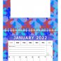 2022 Photo Frame Wall Spiral-bound Calendar - Vertical Photo Alignment - (Edition #003b)