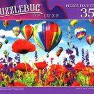 Hot Air Balloons Over Poppy Field - 350 Pieces Jigsaw Puzzle