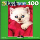 Fluffy White Kitten - 100 Pieces Jigsaw Puzzle