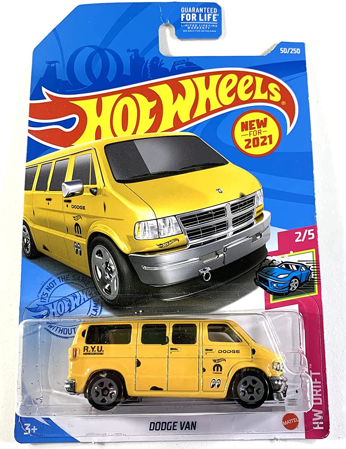 Hot Wheels, Dodge Van Yellow, HW Drift 2/5, 50/250
