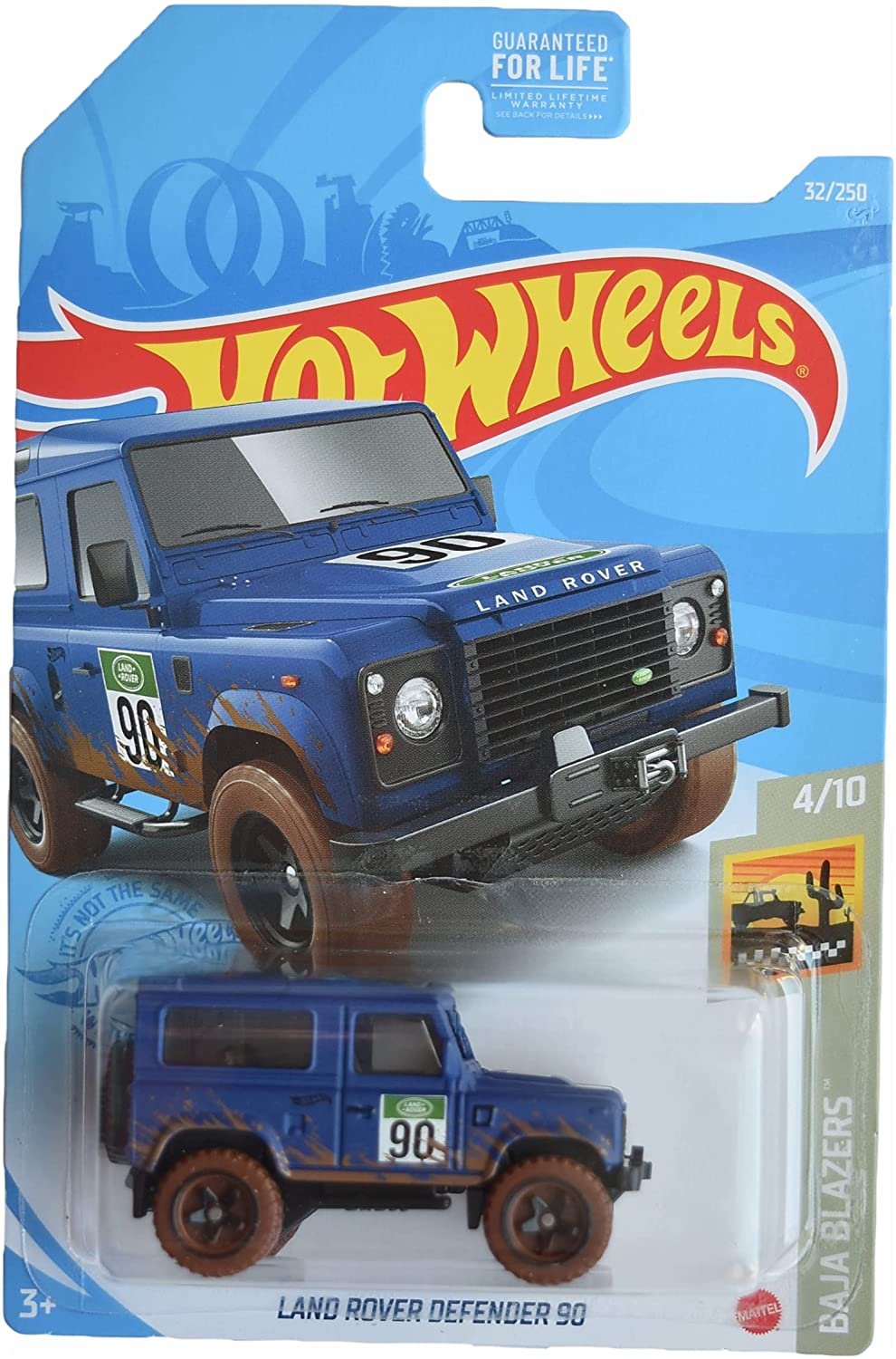 Hot Wheels Land Rover Defender 90, [Blue] 32/250 Baja Blazers 4/10