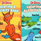 Dr. Seuss - Fox in Socks & One Fish - Coloring & Activity Book (Set of 2 Books)