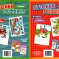Activity Books for Kids: Sticker Puzzles - Barnyard Fun, Pirates (Set of 2 Books)
